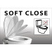INFINITY WC sedátko, SLIM, Soft Close, Easy Take, ivory
