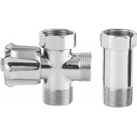 Pračkový ventil před nástěnou baterii se zpět. ventilem 3/4"x3/4", chrom Pračkový ventil před nástěnou baterii se zpět. ventilem 3/4"x3/4", chrom