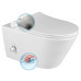AVVA závěsná WC mísa Rimless, integrovaná baterie a bidet. sprška, 35,5x53 cm, bílá AVVA závěsná WC mísa Rimless, integrovaná baterie a bidet. sprška, 35,5x53 cm, bílá