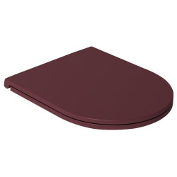 INFINITY WC sedátko, SLIM, Soft Close, Easy Take, maroon red