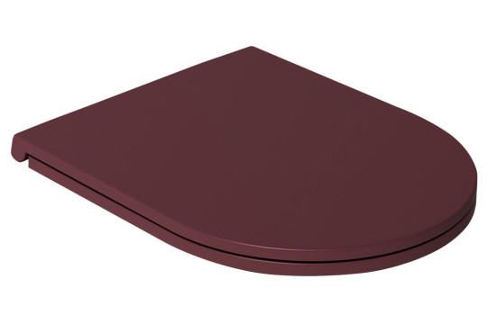 INFINITY WC sedátko, SLIM, Soft Close, Easy Take, maroon red