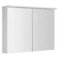 KAWA STRIP galerka s LED osvětlením 90x70x22cm, bílá