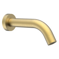 Nástěnná výtoková hubice, kulatá, 174mm, zlato mat Nástěnná výtoková hubice, kulatá, 174mm, zlato mat