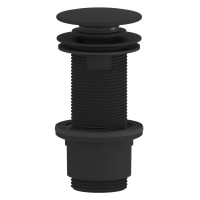 Umyvadlová výpust 5/4“, click-clack, velká zátka, 10-80mm, ABS/černá mat Umyvadlová výpust 5/4“, click-clack, velká zátka, 10-80mm, ABS/černá mat