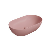 PURA keramické umyvadlo na desku 60x37cm, blush mat PURA keramické umyvadlo na desku 60x37cm, blush mat