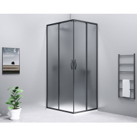 SIGMA SIMPLY BLACK obdélníkový sprchový kout 1000x900 mm, L/P varianta, rohový vstup, Brick sklo SIGMA SIMPLY BLACK obdélníkový sprchový kout 1000x900 mm, L/P varianta, rohový vstup, Brick sklo