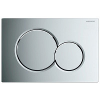 GEBERIT SIGMA01 ovládací tlačítko, pro 2 množství splachování, chrom lesk GEBERIT SIGMA01 ovládací tlačítko, pro 2 množství splachování, chrom lesk