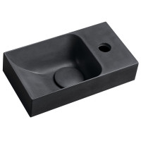 PICCOLINO betonové umývátko 30,8x17cm, baterie vpravo, antracit PICCOLINO betonové umývátko 30,8x17cm, baterie vpravo, antracit