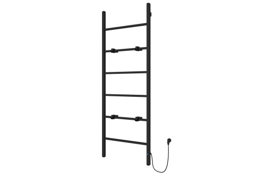 BARBO elektrický sušák 600x1600 mm, 160 W, hranatý, černá mat BARBO elektrický sušák 600x1600 mm, 160 W, hranatý, černá mat