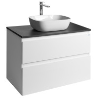 ALTAIR skříňka s deskou 87,5 cm, bílá/antracit břidlice ALTAIR skříňka s deskou 87,5 cm, bílá/antracit břidlice