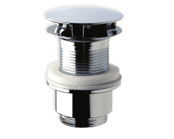 Neuzavíratelná kulatá výpusť pro umyvadla bez přepadu, V 30-45mm, chrom