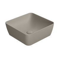 SAND umyvadlo na desku 38x38 cm, tortora mat SAND umyvadlo na desku 38x38 cm, tortora mat