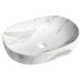 CALEO keramické umyvadlo na desku, 60x42cm, bianco carrara CALEO keramické umyvadlo na desku, 60x42cm, bianco carrara