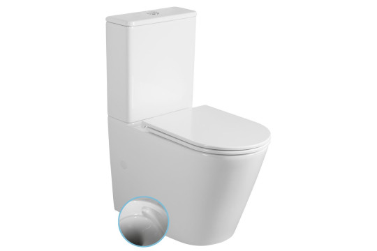 AVIS WC kombi, Vortex Rimless, spodní/zadní odpad, bílá AVIS WC kombi, Vortex Rimless, spodní/zadní odpad, bílá