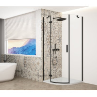 TRINITY BLACK čtvrtkruhový sprchový kout 900x900mm, čiré sklo, levé TRINITY BLACK čtvrtkruhový sprchový kout 900x900mm, čiré sklo, levé