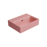 NUBES keramické umývátko 40x32cm, bez otvoru, blush mat NUBES keramické umývátko 40x32cm, bez otvoru, blush mat