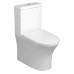 LEON RIMLESS WC kombi mísa s nádržkou, spodní/zadní odpad, bílá