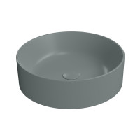 KUBE X keramické umyvadlo na desku, průměr 45cm, agave mat KUBE X keramické umyvadlo na desku, průměr 45cm, agave mat