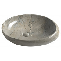 DALMA keramické umyvadlo 68x44x16,5 cm, grigio DALMA keramické umyvadlo 68x44x16,5 cm, grigio