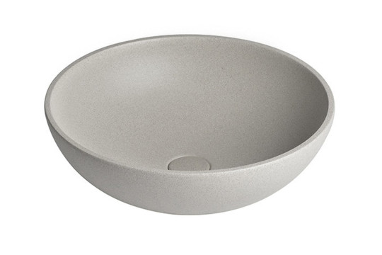 TURF betonové umyvadlo včetně výpusti, průměr 44 cm, bílý pískovec TURF betonové umyvadlo včetně výpusti, průměr 44 cm, bílý pískovec