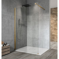 VARIO GOLD MATT jednodílná sprchová zástěna k instalaci ke stěně, čiré sklo, 1000 mm VARIO GOLD MATT jednodílná sprchová zástěna k instalaci ke stěně, čiré sklo, 1000 mm
