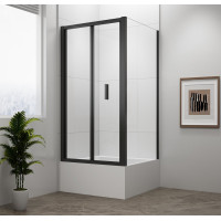 DEEP BLACK obdélníkový sprchový kout 1000x900mm L/P varianta, čiré sklo DEEP BLACK obdélníkový sprchový kout 1000x900mm L/P varianta, čiré sklo
