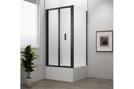 DEEP BLACK obdélníkový sprchový kout 1000x900mm L/P varianta, čiré sklo