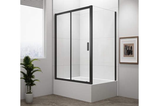 DEEP BLACK obdélníkový sprchový kout 1200x750mm L/P varianta, čiré sklo