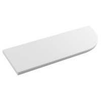 ABELINE rohová police rockstone 300x12x100mm, excentrická, bílá mat ABELINE rohová police rockstone 300x12x100mm, excentrická, bílá mat