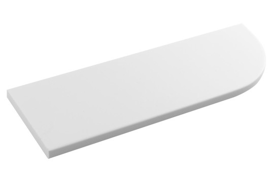 ABELINE rohová police rockstone 300x12x100mm, excentrická, bílá mat ABELINE rohová police rockstone 300x12x100mm, excentrická, bílá mat