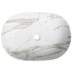 CALEO keramické umyvadlo na desku, 60x42cm, bianco carrara CALEO keramické umyvadlo na desku, 60x42cm, bianco carrara