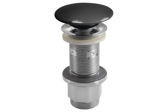 Umyvadlová výpust 5/4“, click-clack, betonová zátka, 10-80mm, antracit pololesk Umyvadlová výpust 5/4“, click-clack, betonová zátka, 10-80mm, antracit pololesk