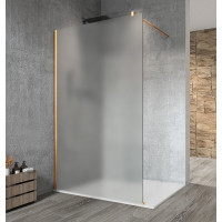 VARIO GOLD MATT jednodílná sprchová zástěna k instalaci ke stěně, matné sklo, 1300 mm VARIO GOLD MATT jednodílná sprchová zástěna k instalaci ke stěně, matné sklo, 1300 mm
