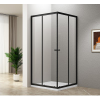 AGGA BLACK čtvercová sprchová zástěna 900x900mm, čiré sklo AGGA BLACK čtvercová sprchová zástěna 900x900mm, čiré sklo