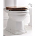 RETRO WC sedátko Soft Close, ořech/chrom