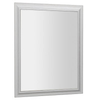 AMBIENTE zrcadlo v dřevěném rámu 720x920mm, starobílá AMBIENTE zrcadlo v dřevěném rámu 720x920mm, starobílá
