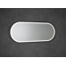 KAIRA oválné zrcadlo s LED osvětlením 50x120cm, černá mat