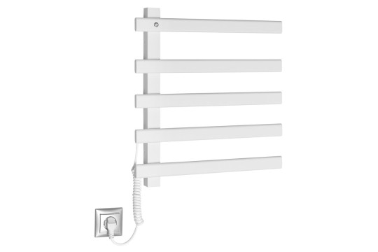 ELCOR elektrický sušák ručníků 480x520x50mm, 85W, bílá mat ELCOR elektrický sušák ručníků 480x520x50mm, 85W, bílá mat