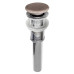 Umyvadlová výpust 5/4", click-clack, betonová zátka, bílý pískovec Umyvadlová výpust 5/4", click-clack, betonová zátka, bílý pískovec