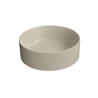 KUBE X keramické umyvadlo na desku, průměr 40cm, creta mat KUBE X keramické umyvadlo na desku, průměr 40cm, creta mat