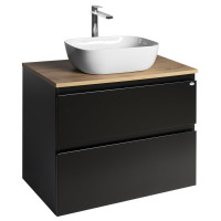 ALTAIR skříňka s deskou 78,5 cm, černá mat/dub emporio ALTAIR skříňka s deskou 78,5 cm, černá mat/dub emporio