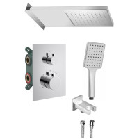 KIMURA podomítkový sprchový set s termostatickou baterií, box, 3 výstupy, chrom KIMURA podomítkový sprchový set s termostatickou baterií, box, 3 výstupy, chrom