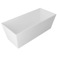 KVADRIE vana 1590x650x550mm, litý mramor, objem 360l, bílá lesk KVADRIE vana 1590x650x550mm, litý mramor, objem 360l, bílá lesk