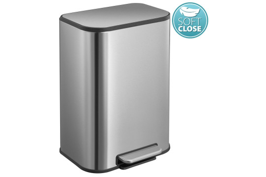 Odpadkový koš 5l, Soft Close, nerez mat