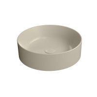 KUBE X keramické umyvadlo na desku, průměr 45cm, creta mat KUBE X keramické umyvadlo na desku, průměr 45cm, creta mat