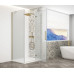 TRINITY GOLD MATT čtvercový sprchový kout 800x800mm, matné sklo, pravé