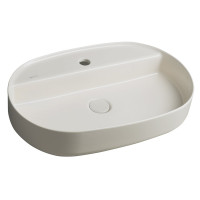 INFINITY OVAL keramické umyvadlo na desku, 60x40 cm, ivory INFINITY OVAL keramické umyvadlo na desku, 60x40 cm, ivory