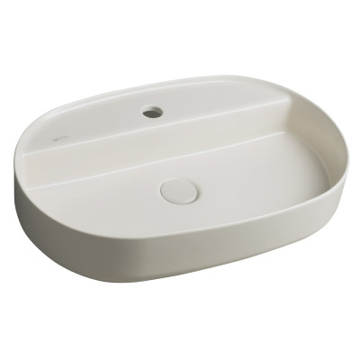 INFINITY OVAL keramické umyvadlo na desku, 60x40 cm, ivory INFINITY OVAL keramické umyvadlo na desku, 60x40 cm, ivory