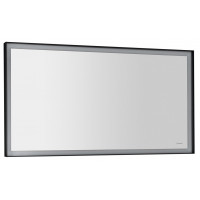 SORT LED podsvícené zrcadlo 120x70cm, matná černá SORT LED podsvícené zrcadlo 120x70cm, matná černá