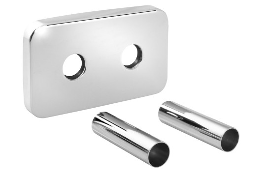 WICHER krycí rozeta pro středové připojení 50 mm, chrom